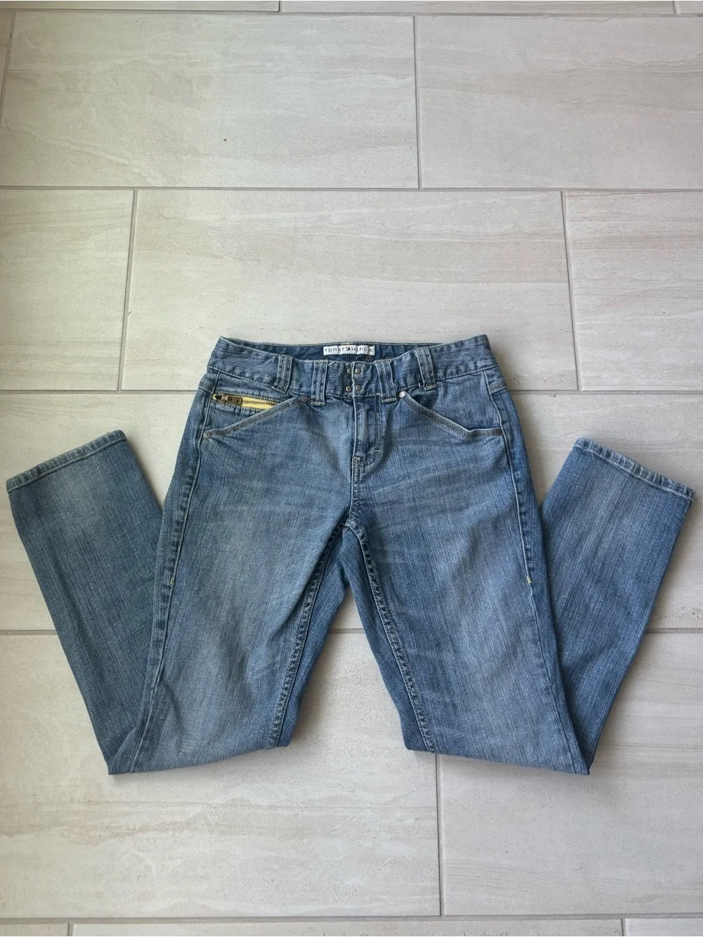 Vintage Y2K Vtg Retro Tommy Hilifiger Jeans Low Rise Hipster Designer Size 6